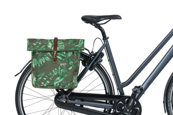 Basil Ever-Green, Bakre, Sykkelveske, Polyester, Grønn, Grå, 28 l, 10 kg