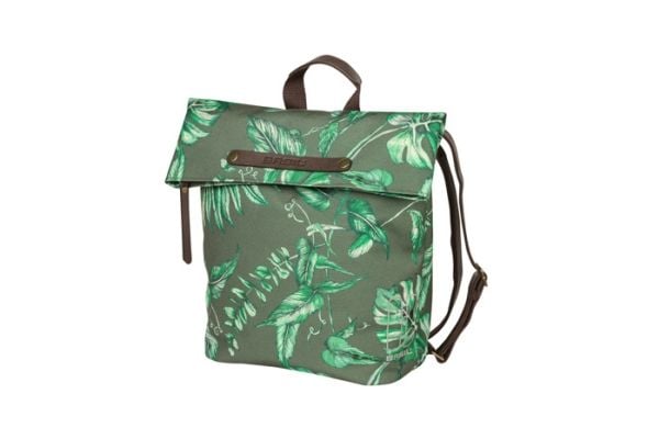 Basil Ever-Green, Bakre, Sykkelveske, Polyester, Grønn, Grå, 14 l, 5 kg