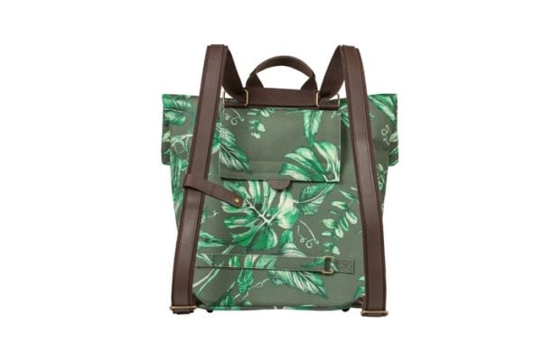 Basil Ever-Green, Bakre, Sykkelveske, Polyester, Grønn, Grå, 14 l, 5 kg
