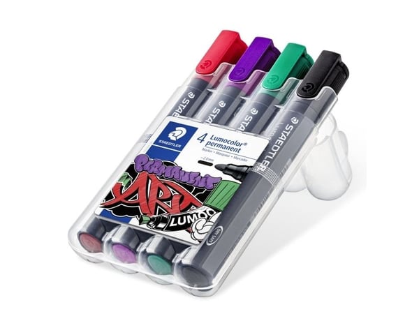 Staedtler Lumocolor permanent marker 352, 4 stykker