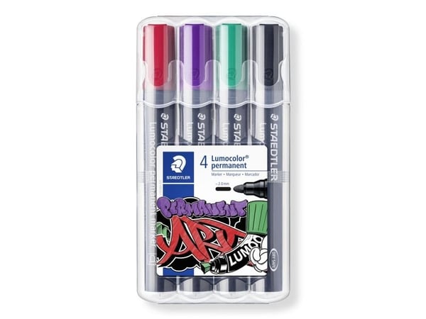 STAEDTLER Lumocolor 352 WP4-1 perm marker 4 kpl/pakkaus (352 WP4-1)