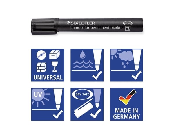 STAEDTLER Lumocolor 352 WP4-1 perm marker 4 kpl/pakkaus (352 WP4-1)