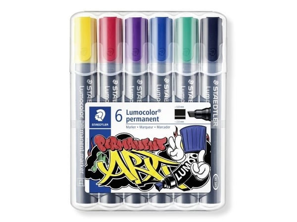 STAEDTLER Lumocolor 350 WP6-1 perm marker 6 kpl/pakkaus (350 WP6-1)