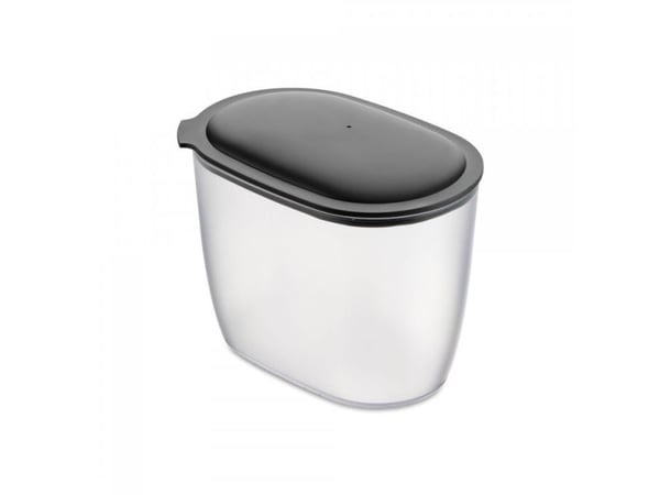 koziol 4064701, Universell Container, 1,4 l, Grå, Gjennomsiktig, Avtagbart lokk, Oval, 113 mm