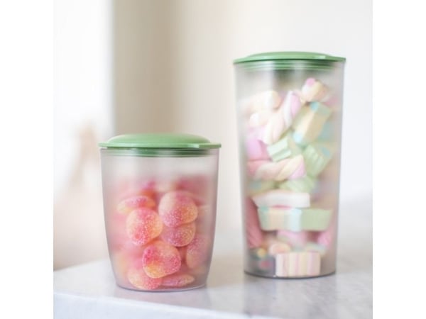 koziol 4065703, Universell Container, 2,5 l, Grønn, Gjennomsiktig, Avtagbart lokk, 115 mm, 176 mm