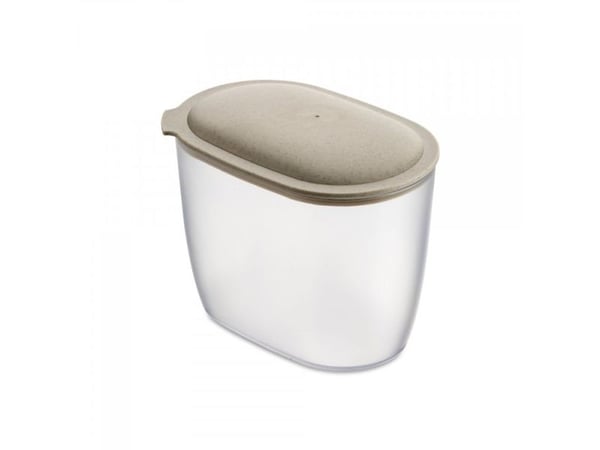 koziol 4064700, Universell Container, 1,4 l, Sand, Gjennomsiktig, Avtagbart lokk, Oval, 113 mm
