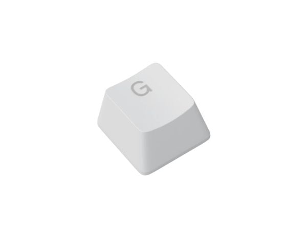 Glorious PC Gaming Race Doubleshot Keycaps V2, Keyboard Cap, Acrylonitril Butadiene Styrene, White