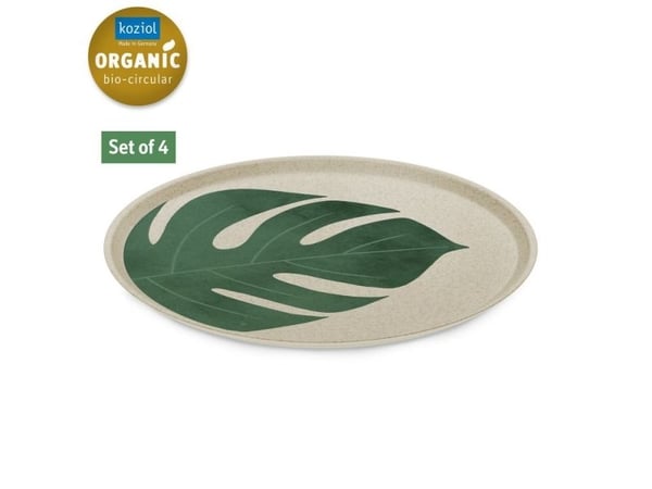 koziol 1455700, Middagstallerken, Rund, Grønn, Hvit, 255 mm, 255 mm, 10 mm