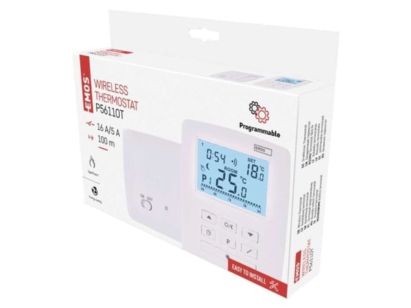 Emos OpenTherm trådløs termostat Emos P5611OT mottaker 230V for varme-/kjølesystem hvit