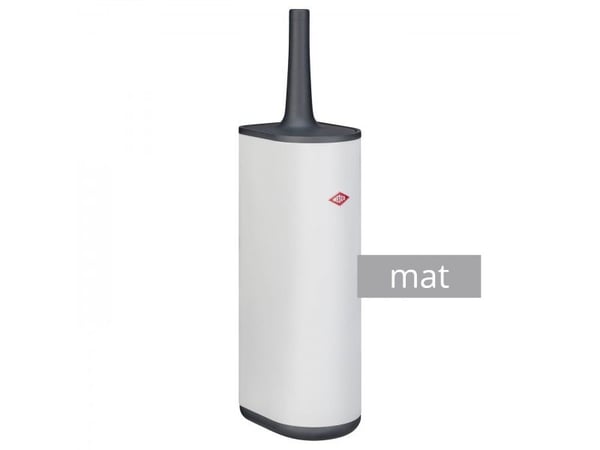 Wesco 315106-74, Toalettbørste og holder, Grå, Hvit, Stål, Plast, Rustfritt stål, Silikon, 135 mm