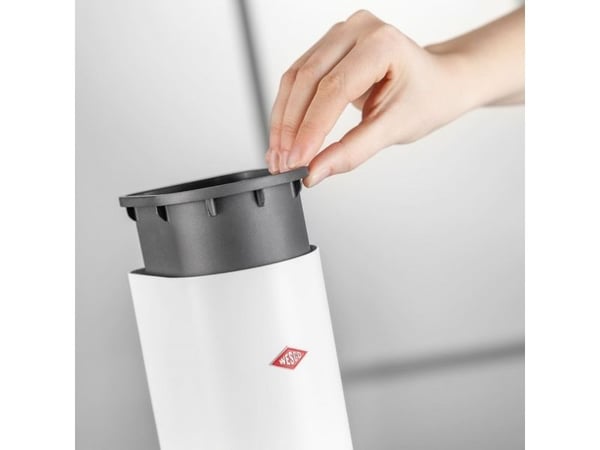 Wesco 315106-74, Toalettbørste og holder, Grå, Hvit, Stål, Plast, Rustfritt stål, Silikon, 135 mm