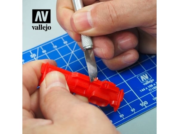 Vallejo T06010, Metalli, Sølv, Veitsi nro 1, 5 kpl