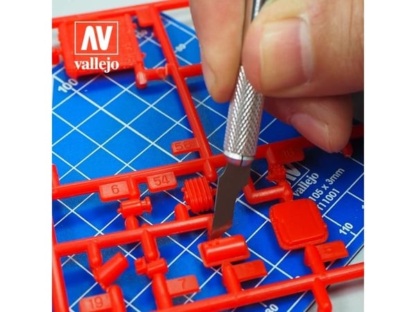 Vallejo T06010, Metalli, Sølv, Veitsi nro 1, 5 kpl