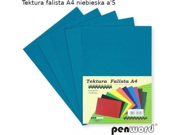 Penword Tektura fallista PENWORD A4 5ark. - niebieska Penword TARGI