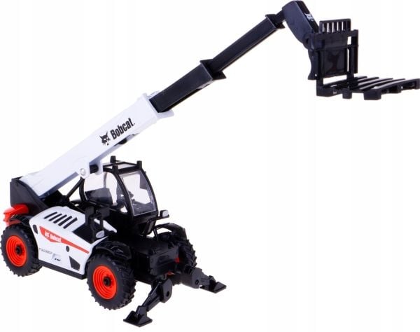 BBURAGO 1:48 teleskooppipyöräkäsittelijä Bobcat T40.180SLP kuormalavahaarukalla, 18-32087
