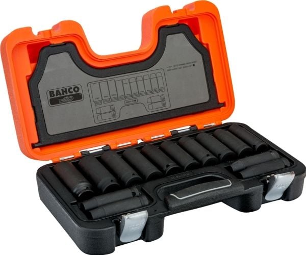 Bahco lyöntipään sarja 1/2" 10-27 L