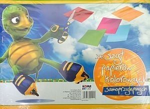 KOMA-PLAST notat-/hefte i papir B4 selvklebende farget papir