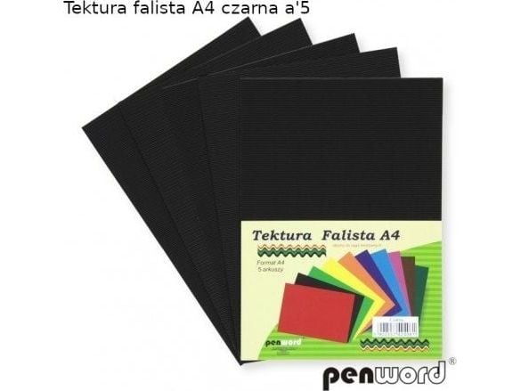 Penword Tektura fallista PENWORD A4 5ark. - czarna Penword TARGI
