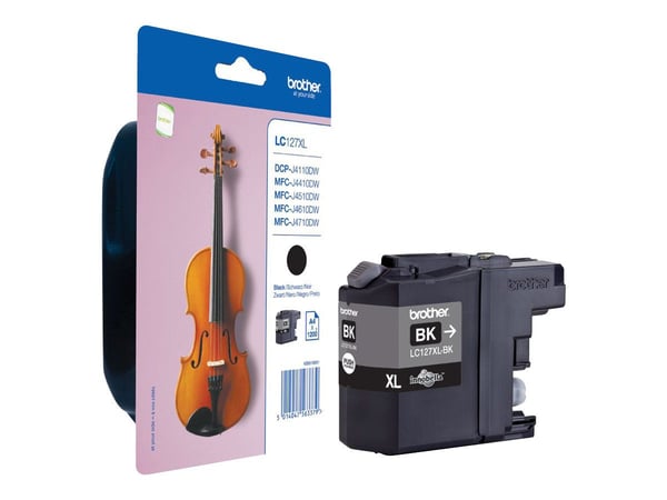Brother LC127XLBK - Super High Yield - svart - original - blekkpatron - for Brother DCP-J4110DW
