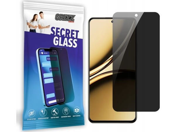 GrizzGlass SecretGlass personvern-/beskyttelsesglass til Realme Narzo 70 Pro