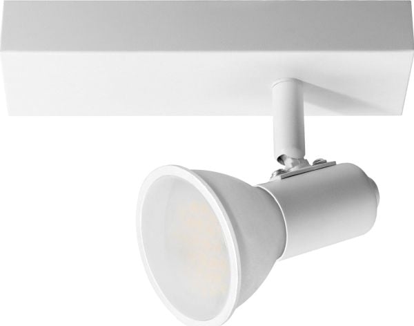 Taklampe Orno RIO SP 1, innfelt takarmatur, GU10 max. 60W, IP20, hvit