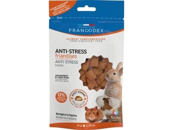 Francodex Francodex Anti-stress godbiter for gnagere 50g