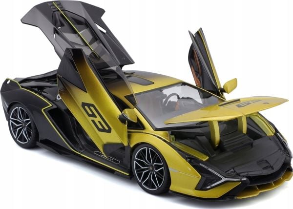 BBURAGO Lamborghini Sian FKP 37 1:18, Modellsuperbil, Förmonterad, 1:18, Lamborghini Sian FKP 37, Alla, Metall, Plast