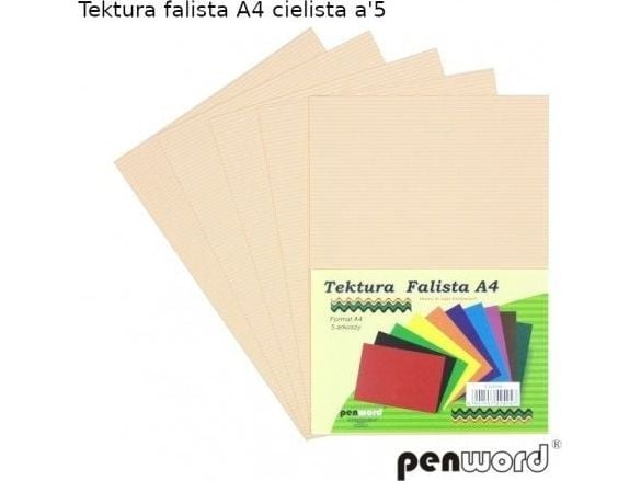 Penword falset papp A4 5 ark - helhvit