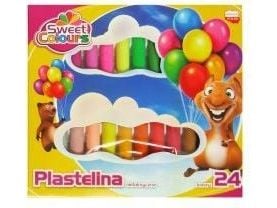 KOMA-PLAST Plasticine 24 väriä Makeat värit