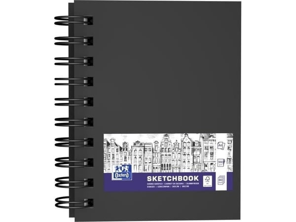 SKETCHBK OXFART TW A6 80S 100G svart