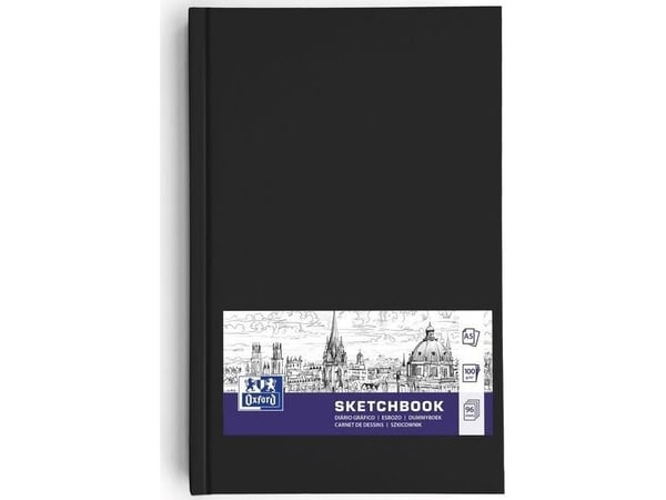 SKETCHBK OXFART OMMELTU A5 96S 100G MUSTA