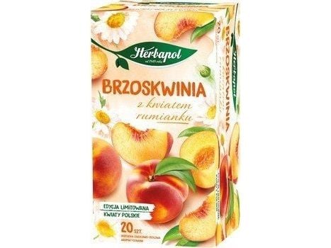 Selgros Herbapol fruktte persika med kamomill (20 påsar x 2,3 g) 46 g