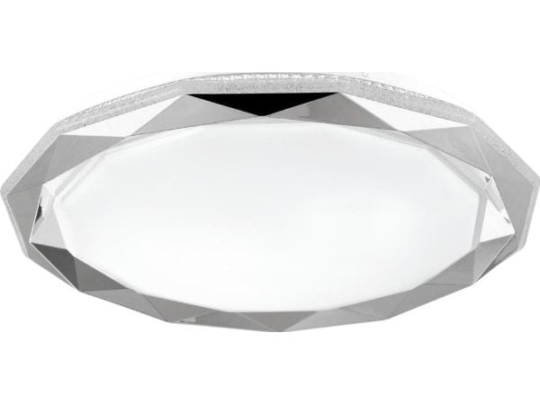 Lampa sufitowa Polux glamour kattovalaisin Glossy 314819 LED 72W biała chrom