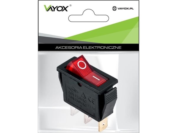 Vayox-kytkin IRS-101-1B punainen PRK0007B Vayox PAK.