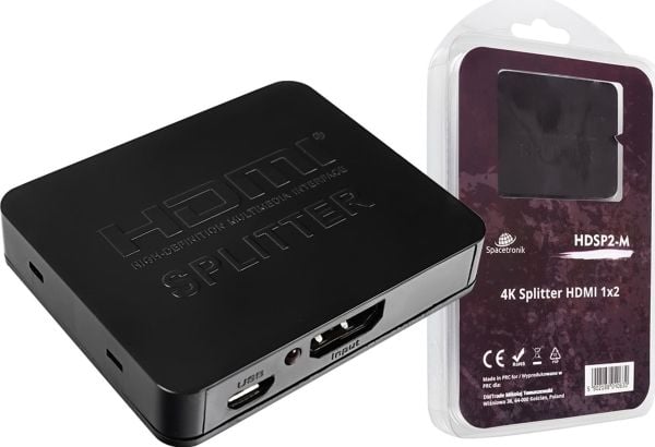 Spacetronik Mini HDMI-splitter 1x2 HDSP2-M 1/2 Spacetronik Mini HDMI-splitter 1x2 HDSP2-M 1/2