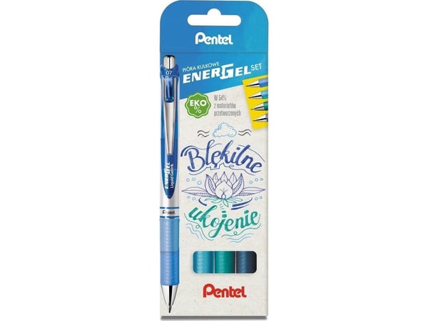 Pentel EnerGel BL77 kulspetspenna blå (4)