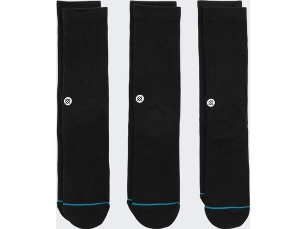 Stance Stance Icon Crew sokker 3 par Svarte Stance Stance Icon Crew sokker 3 par Svarte