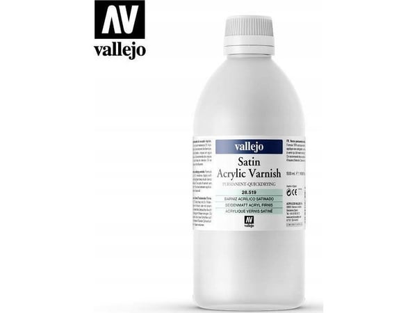 Vallejo 28.519, Läpinäkyvä, Satiini, 500 ml, Muovipullo