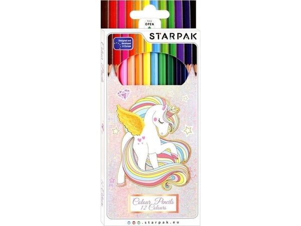 Starpak School lyijykynät 12 kpl yksisarvinen