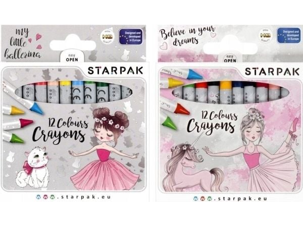 Starpak voksfargestifter 12 stk ballerina