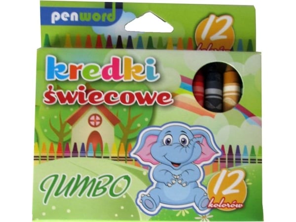 Penword färgpennor 12 färger Jumbo