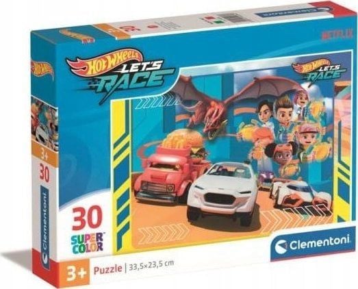 Clementoni Pussel 30 bitar SuperColor Hot Wheels 20284