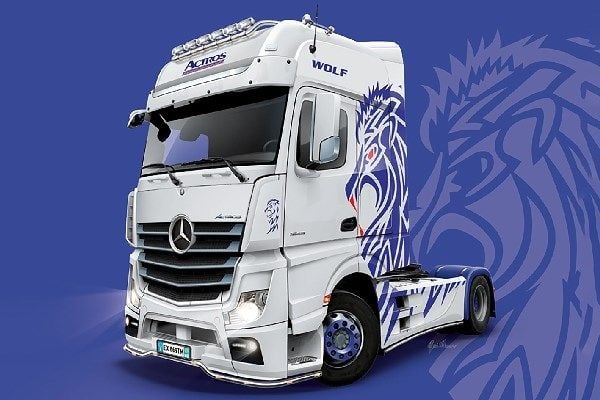 Italeri Mercedes-Benz ACTROS MP4 Giga Space, Truck/trailer, Monteringssett, 1:24, Mercedes-Benz ACTROS MP4 Giga Space, Alle kjønn, Plast