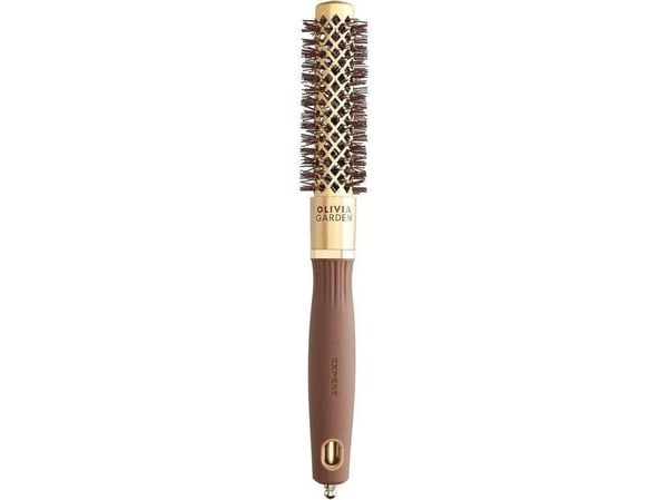 Olivia Garden Expert Blowout Shine Hiusten muotoilu- ja kuivausharja Kulta/ruskea 20mm Olivia Garden Expert Blowout Shine Hiusten muotoilu- ja kuivausharja Kulta/ruskea 20mm