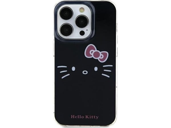 Sourcing Hello Kitty HKHCP15SHKHLK hardt etui iPhone 15/14/13 6,1" svart/svart IML Kitty Face