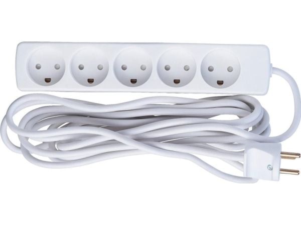 Microconnect GRU0055WDK, 5 m, Sisätila, Tyyppi K, Tyyppi K, 1,5 mm², Valkoinen