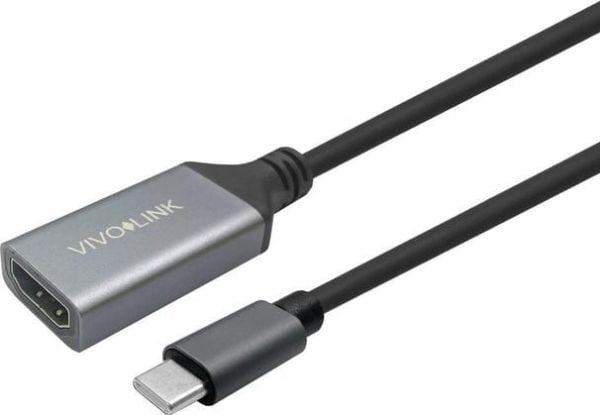 VivoLink - Adapterkabel - 24 pin USB-C hann til HDMI hunn - 3 m - svart - 4K 60Hz støtte