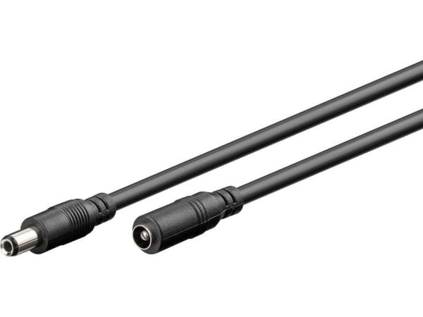 MicroConnect - Strømkabel - DC jackstik 5,5 x 2,5 mm (han) til DC jackstik 5,5 x 2,5 mm (hun) - 10 m - lajittelu
