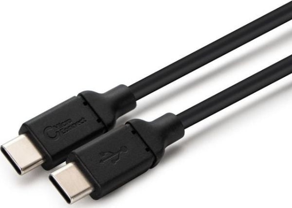 MicroConnect - USB-kabel - 24 pin USB-C (hann) til 24 pin USB-C (hann) - USB 2.0 - 20 V - 3 A - 2 m - svart