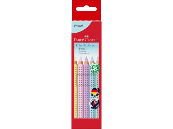 Jumbo Grip Pastel, 5 kpl, sarja
